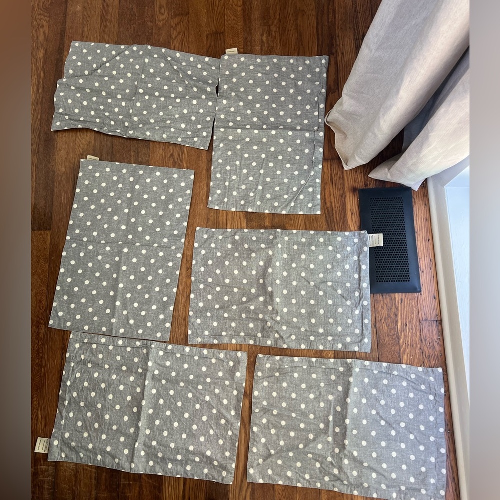 Pottery Barn Polka Dot Placemats